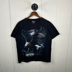 Y2K Western Nature Eagle Double Sided Graphic Tee Medium